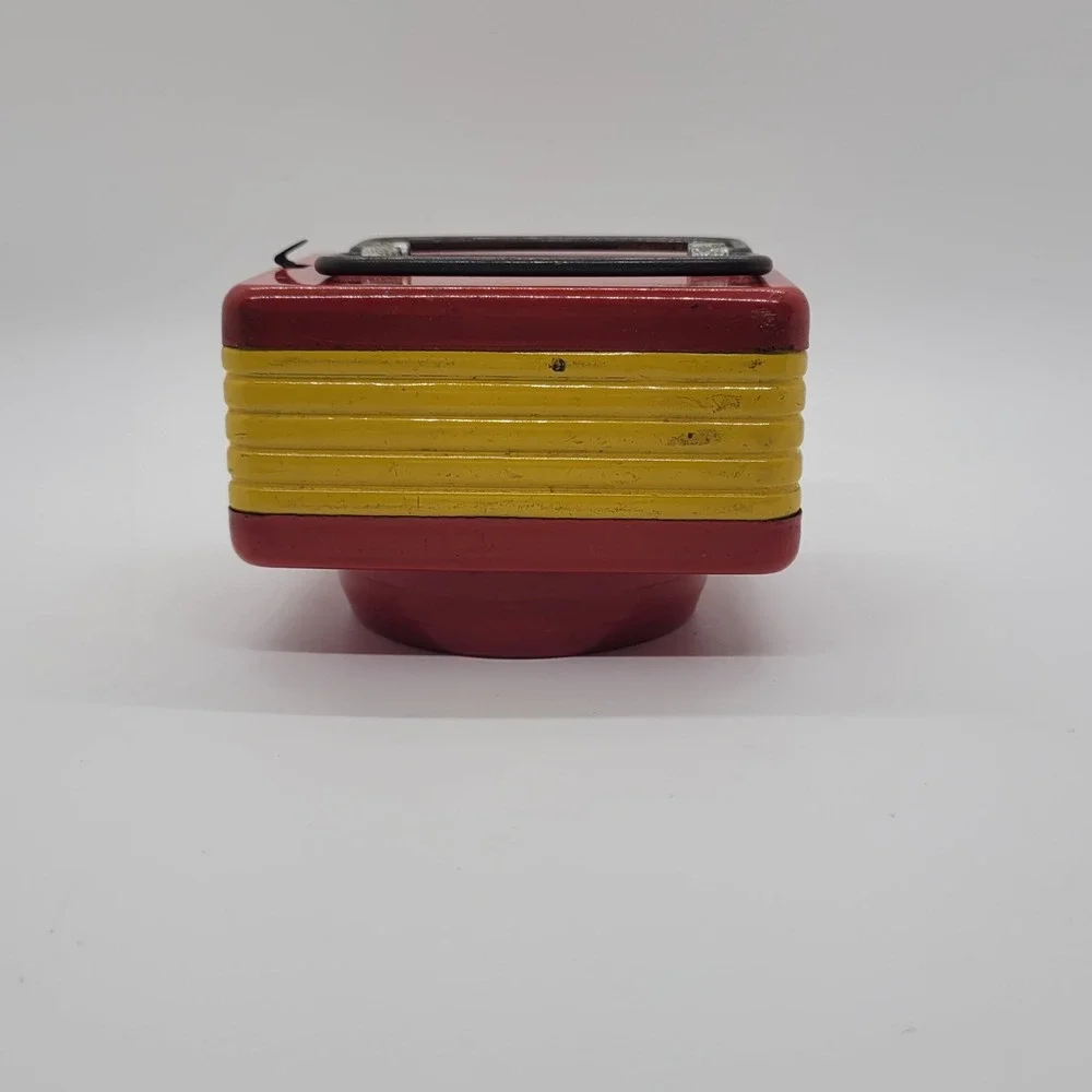 Vintage Safety-Glo Red Ray Lantern Flashlight Metal Emergency Light WORKS